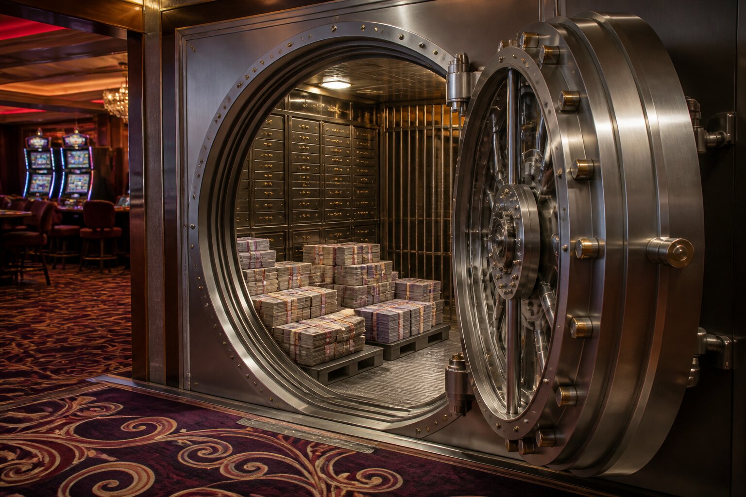 How Much Cash Do Casinos Hold On Hand? Casino Vault Money Explained
